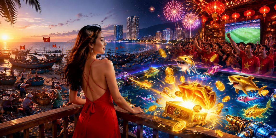 Người chơi Jackpot tại bãi biển Mũi Né trên thiết bị di động